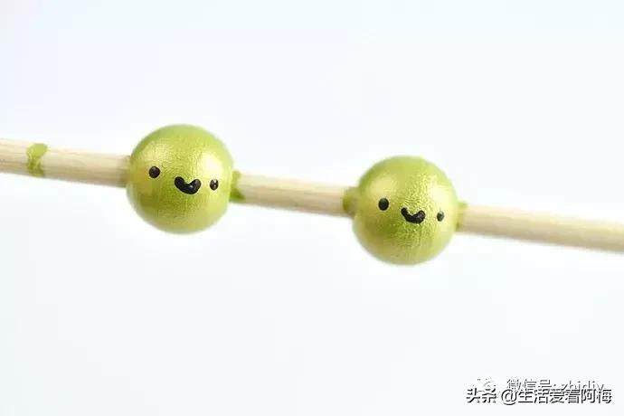 手工制作毛衣链串珠,木珠子diy手工制作