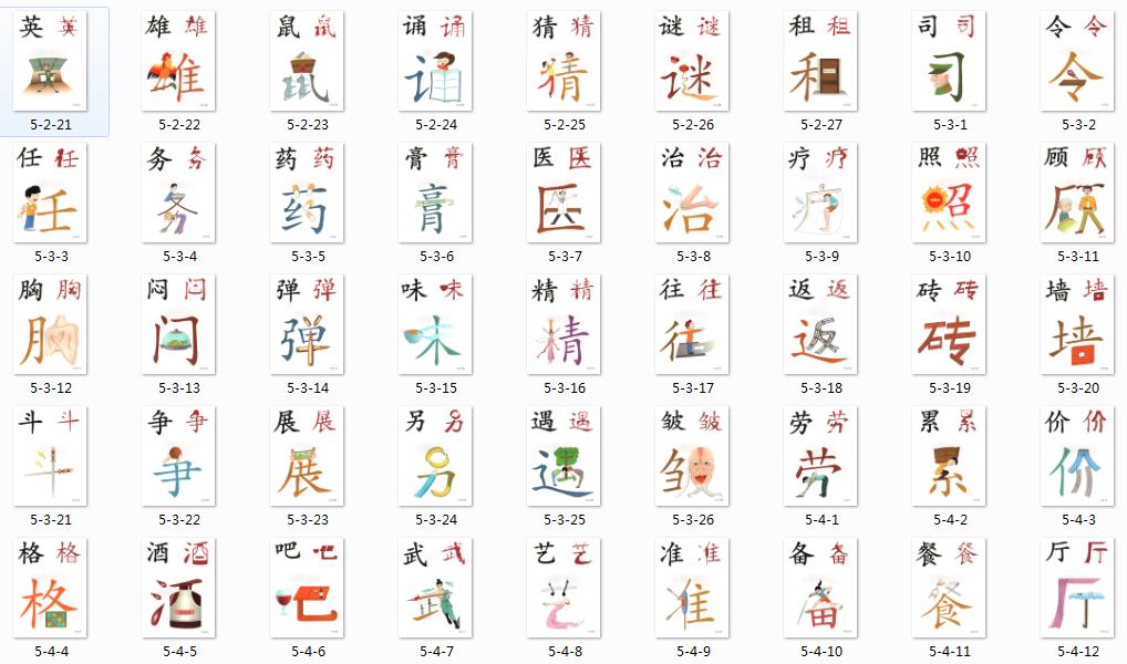 识字卡快速识字方法,常用字识字卡