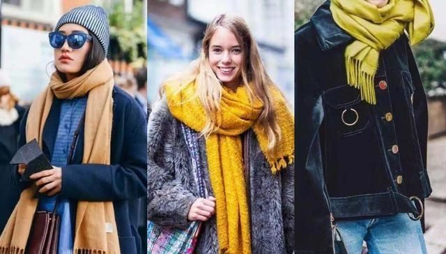 穿羊毛大衣怎么系围巾,高领貂绒大衣怎么系围巾