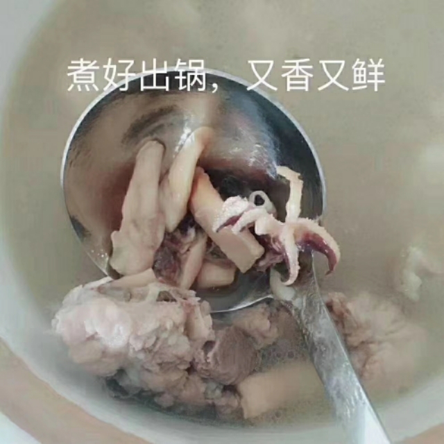 墨鱼排骨汤的最简单做法,排骨炖墨鱼汤做法简单