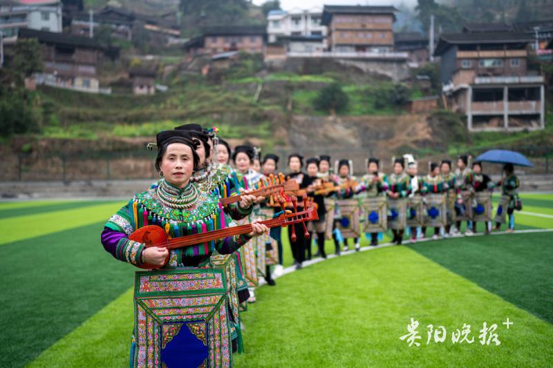 黎平县盖宝侗寨,黔东南盖堡侗寨足球场