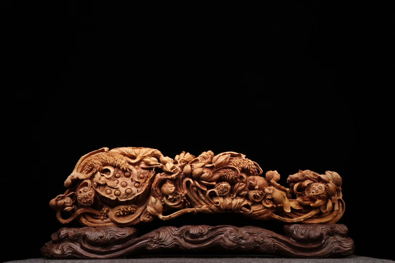 大木头雕刻过程图片欣赏,精雕木头纯手工