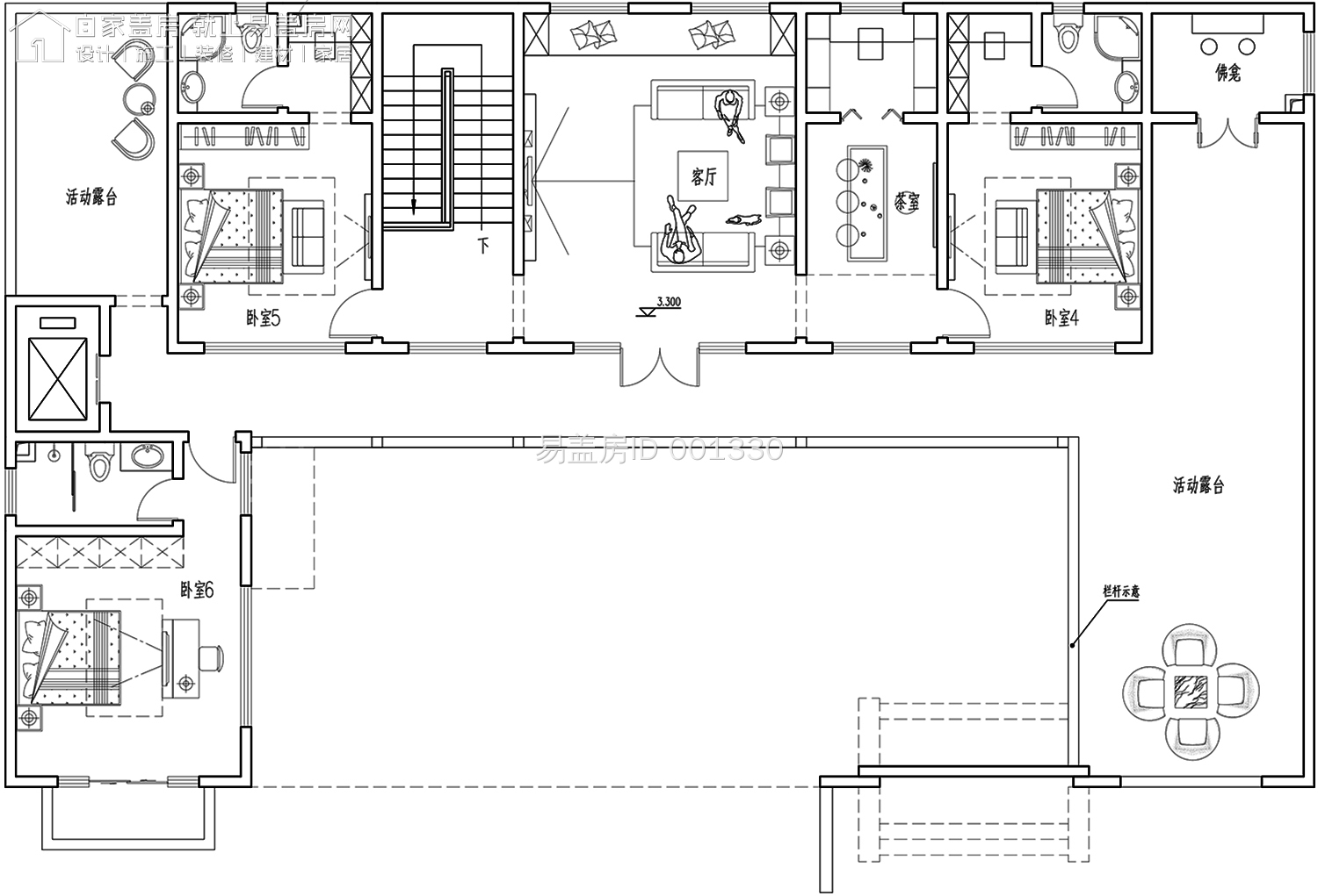 最牛中式四合院设计图及效果图,中式二层四合院永不过时