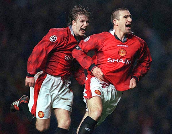 曼联贝克汉姆任意球合集,曼联贝克汉姆半场吊射