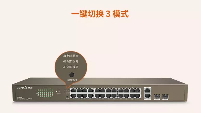 新品｜TEF1026F：双千兆光电上联，中小企业监控组网专用