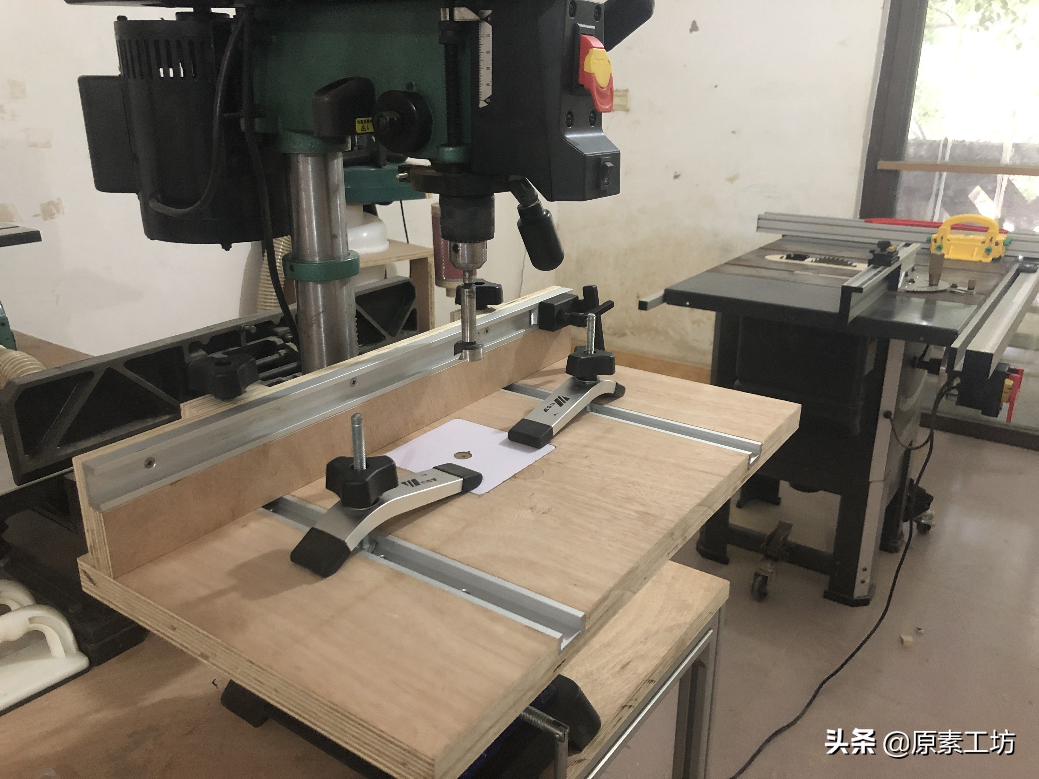 自制台钻多功能工作台视频,自制台钻的升降限位机构