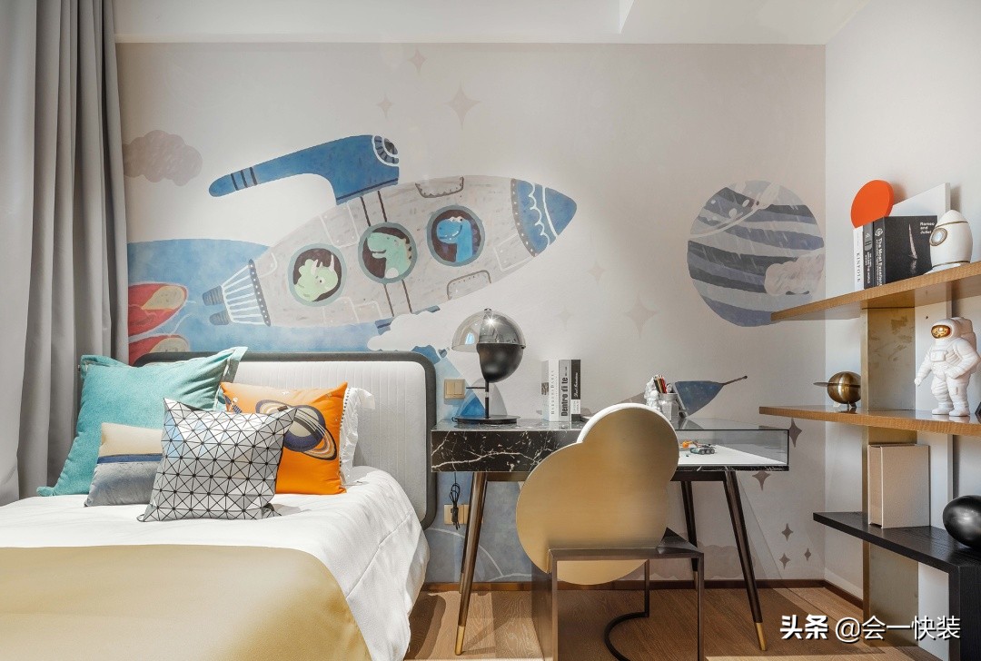 新中式全屋墙板搭配效果图,竹纤维墙板整屋装修效果图新中式