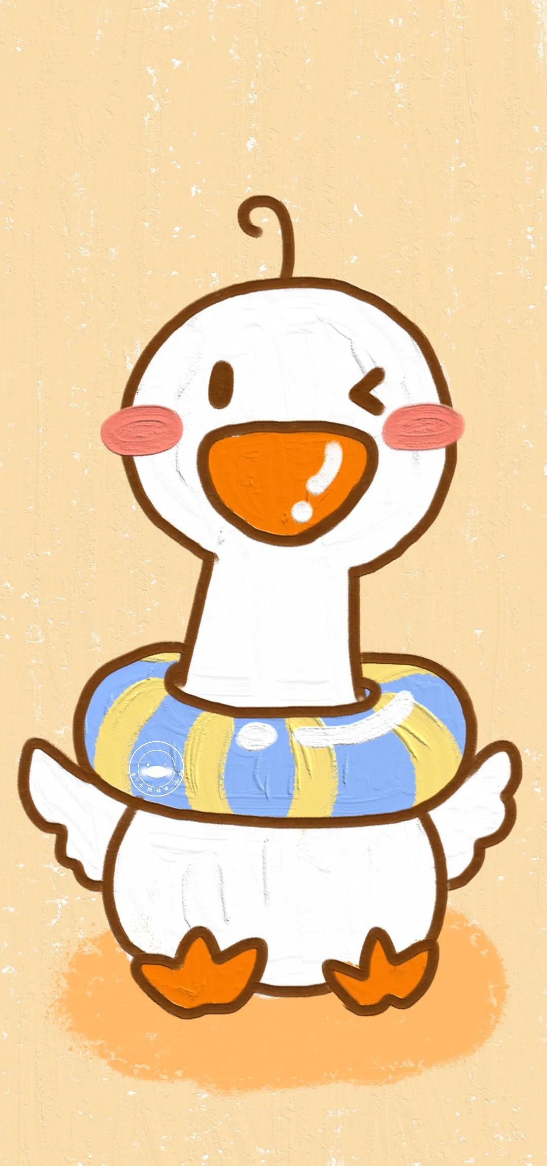 宇航员壁纸卡通可爱油画,ins超火卡通小熊壁纸油画