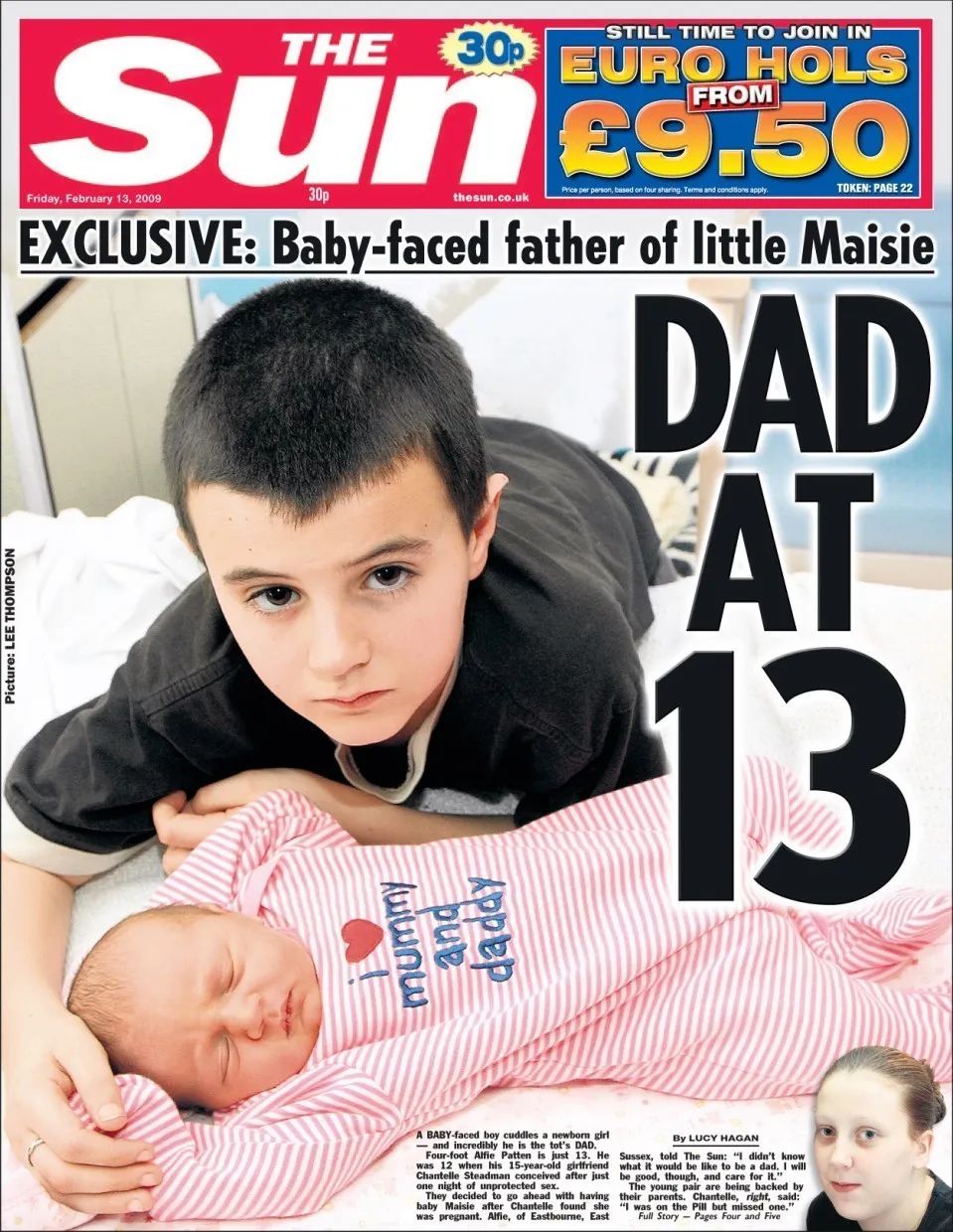 13岁男孩喜当爸现状,13岁男孩当爸现在怎么样