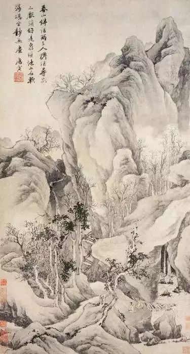 明代画家陆治山水精品高清,明代名家山水册页高清