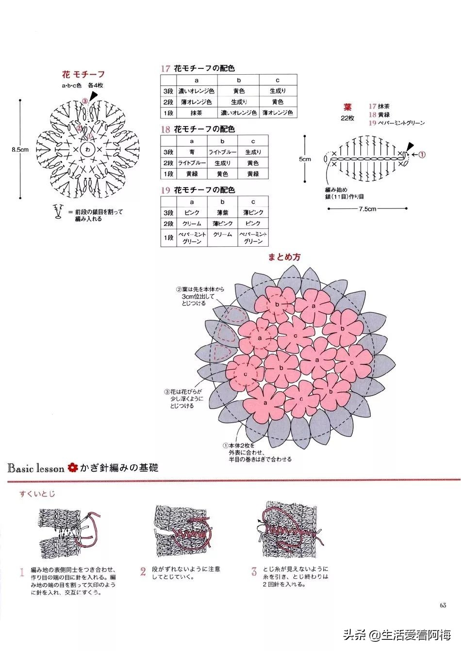 钩编枣形针坐垫的图解,钩编坐垫花样视频教程