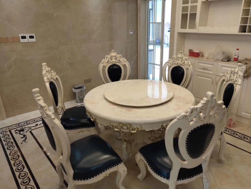 欧式餐台最新款2023高档大气,欧式风格餐台设计