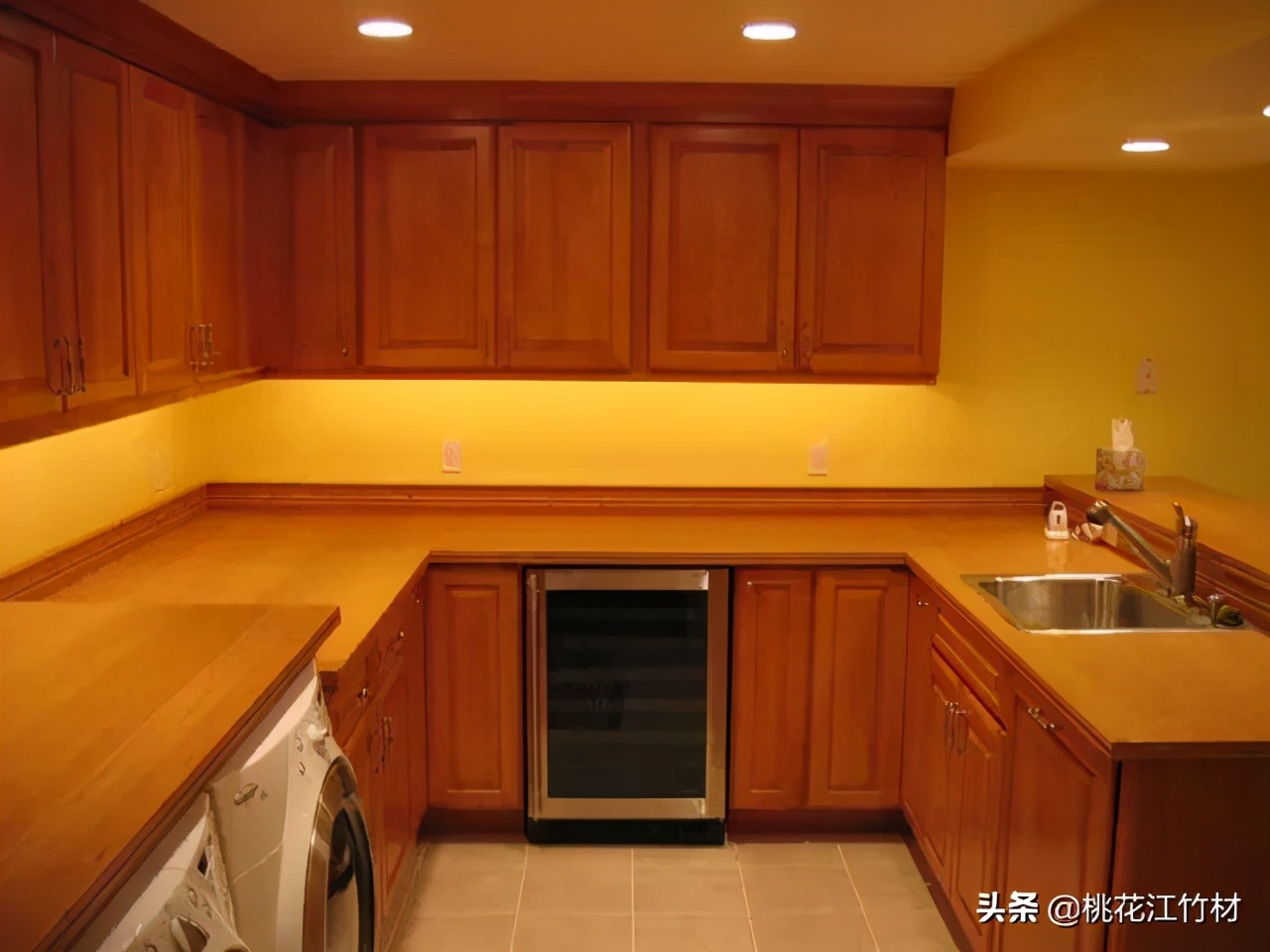 厨房怎么做好看耐用,竹木纤维板厨房装修效果图