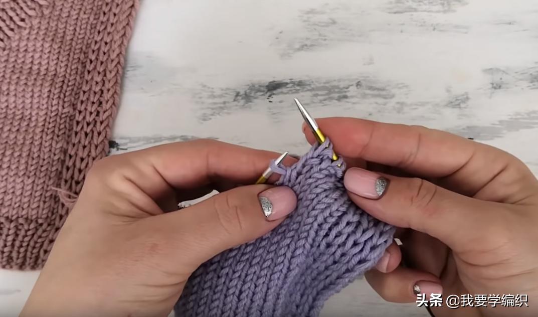 从下往上织暗口袋怎样编织,织口袋的教程