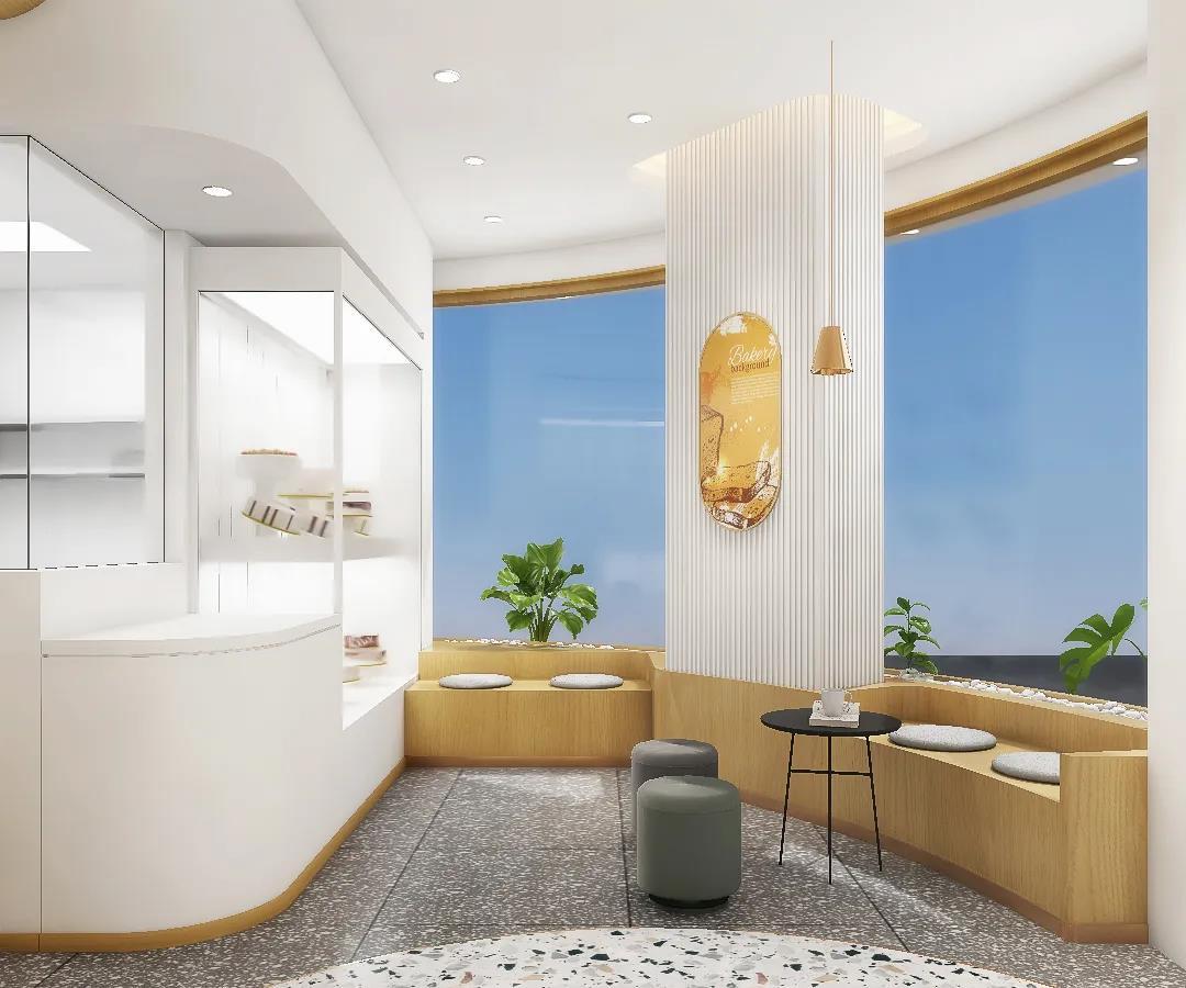 蛋糕店简装修风格图片,新中式蛋糕店极简风格