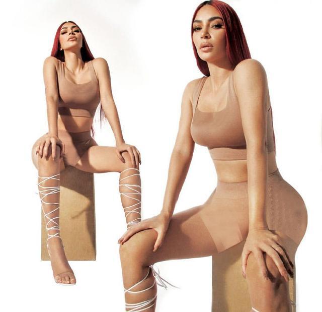 金卡戴珊塑形衣市场,金卡戴珊穿一身香槟色真高级