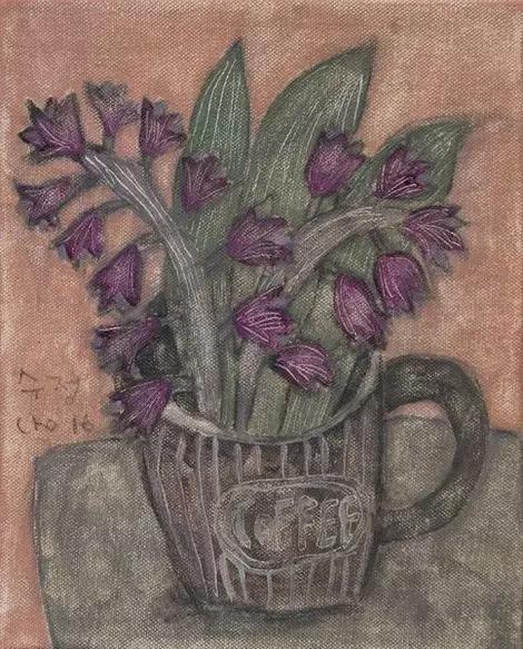 韩国女艺术家：卓秀英，画出来的雅致花草