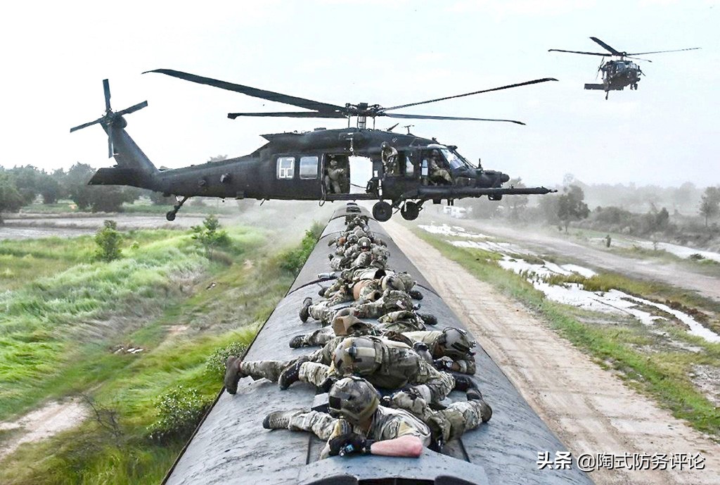 美军直升机空中突击,美军三角洲特战训练