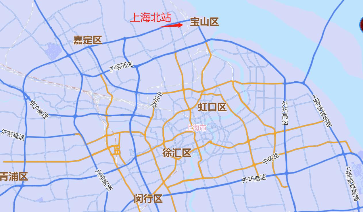 上海北站新杨行站是客运吗,上海东站对上海宝山站的影响