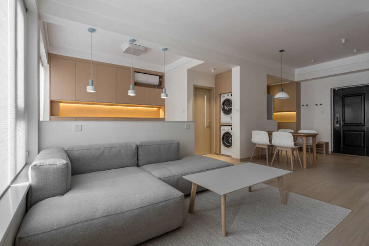 50-60平米小户型设计轻奢奶油风,能温暖人心的永远不是钱财和外貌