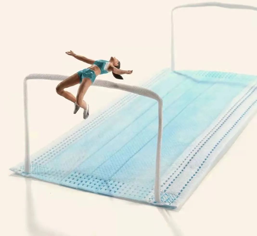 这个日本人，把奥运场地做成一个口罩那么大......