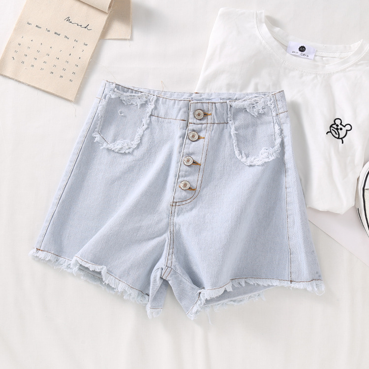 超酷牛仔短裤女,清爽牛仔短裤