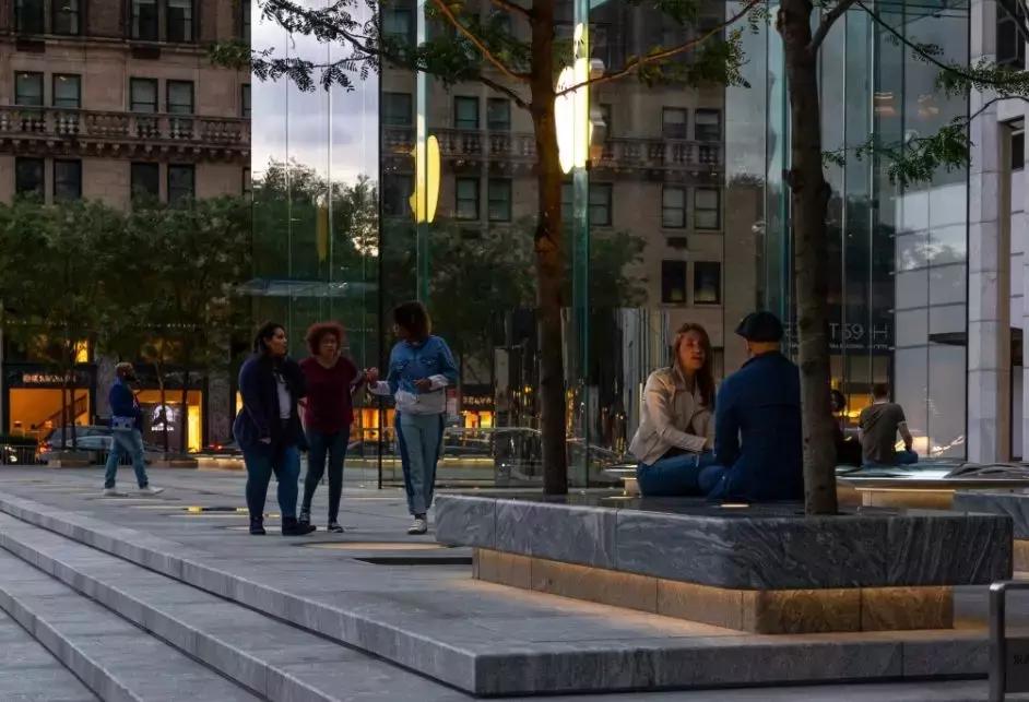 苹果店外立面效果图,苹果最大店面设计图