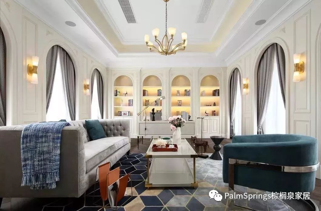 PALMSPRINGS案例|680㎡奢美花园别墅，遇见「有温度的家」