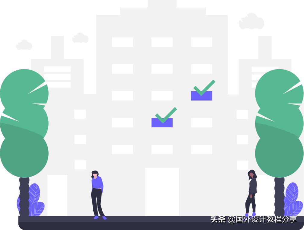 扁平矢量插画教程,矢量扁平插画怎么画