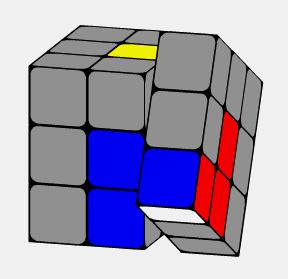 三阶魔方底层棱块错位怎么调回来,三阶魔方底部白色拼完底层没复原