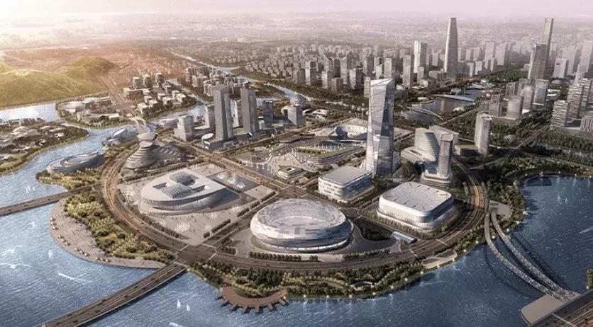 杭州大莲花奥体中心体育场在哪里,不必羡慕大城市