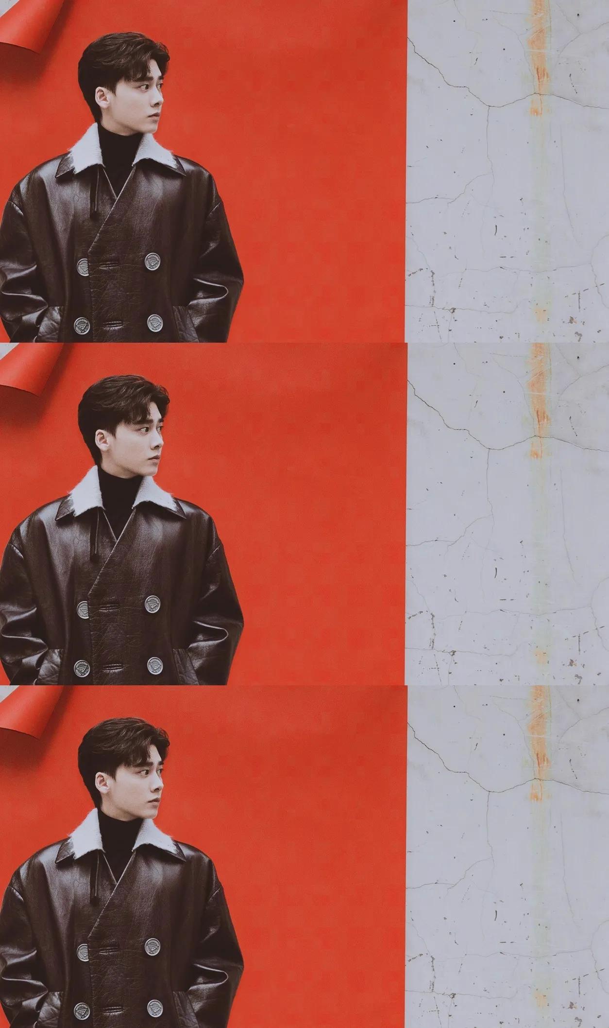 李易峰西装街拍图片,李易峰红皮衣花絮视频