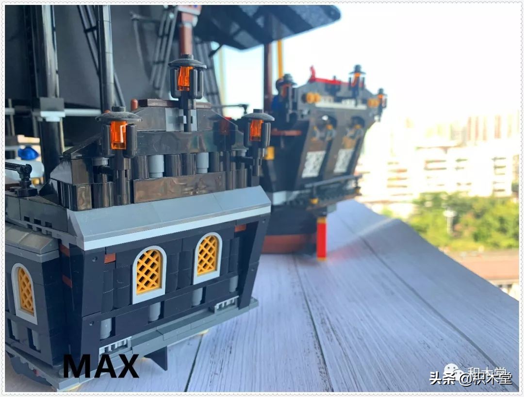 「虚测评」哲高积木QL1801海盗船之骷髅冒险号