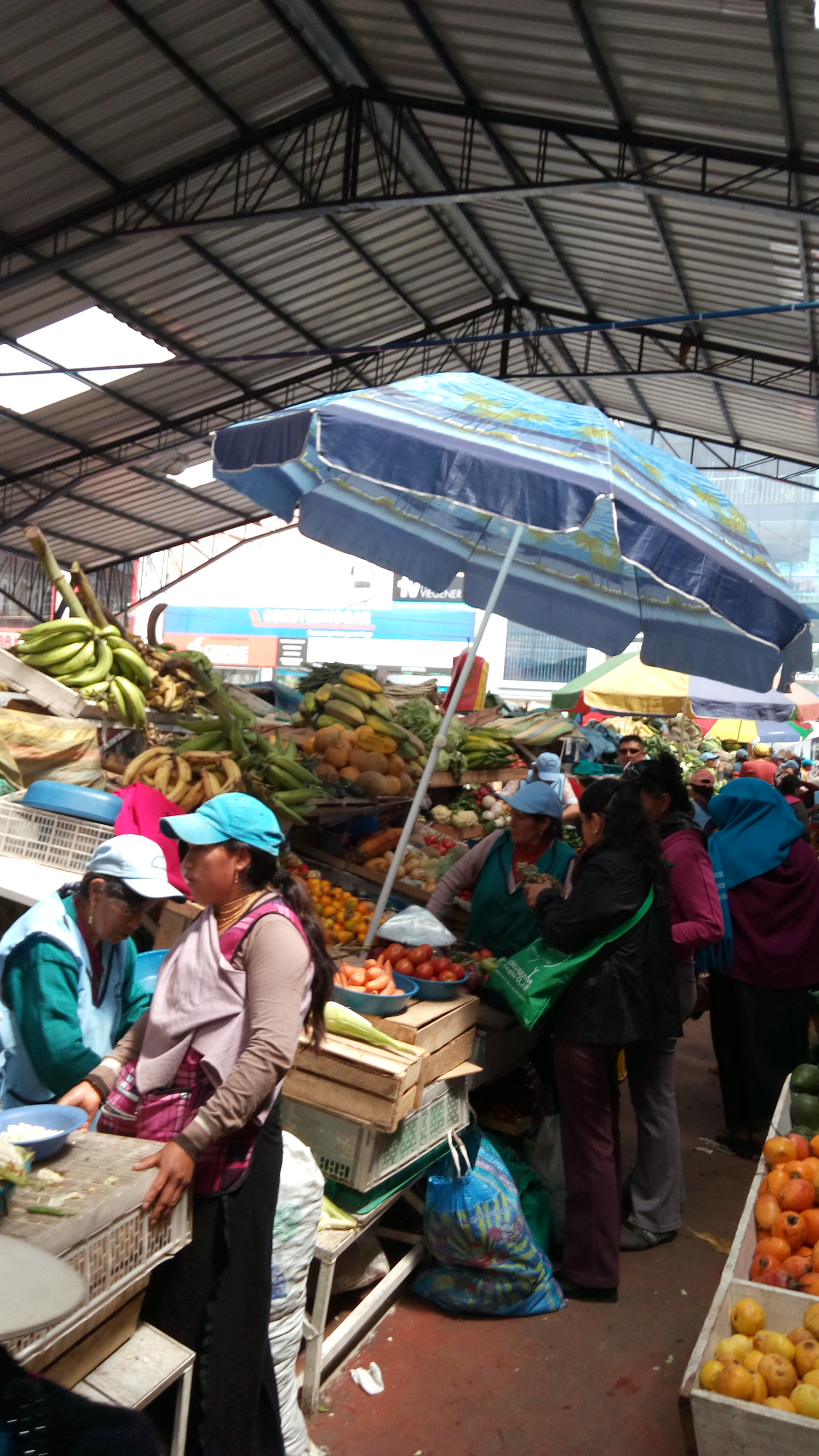 那年我在南美洲厄瓜多尔逛农贸市场，看到蔬果是按只按堆按袋计价