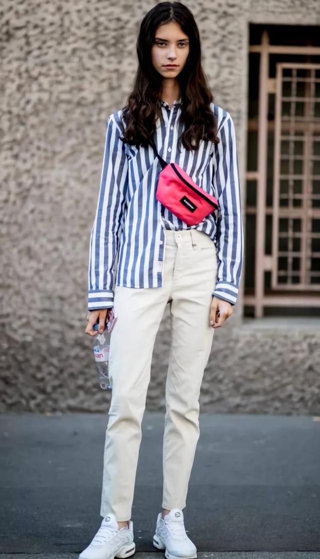 今年流行显高显矮的裤子,矮胖显高的裤子