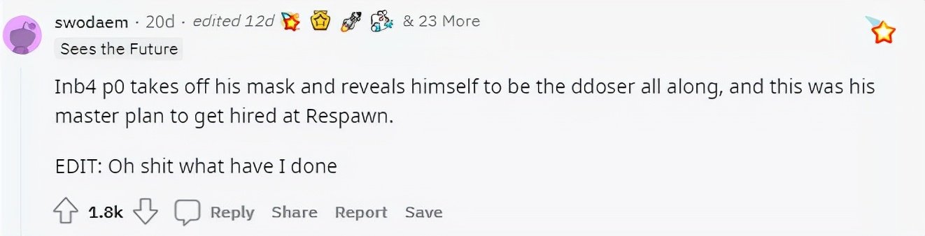 为《泰坦陨落》修复漏洞的正义黑客，一夜之间又成了大反派