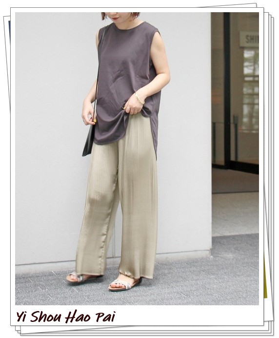 米色百搭裤子,万能百搭的裤子颜色秋冬