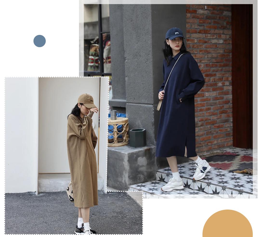 秋天连衣裙推荐,秋天必备的连衣裙简约搭配