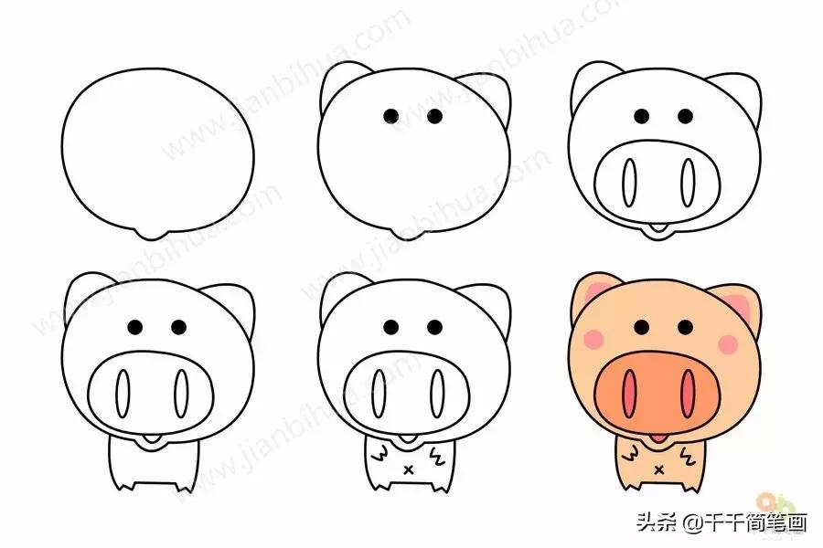 3-6岁儿童动物画入门教程,幼儿园动物画大全最简单