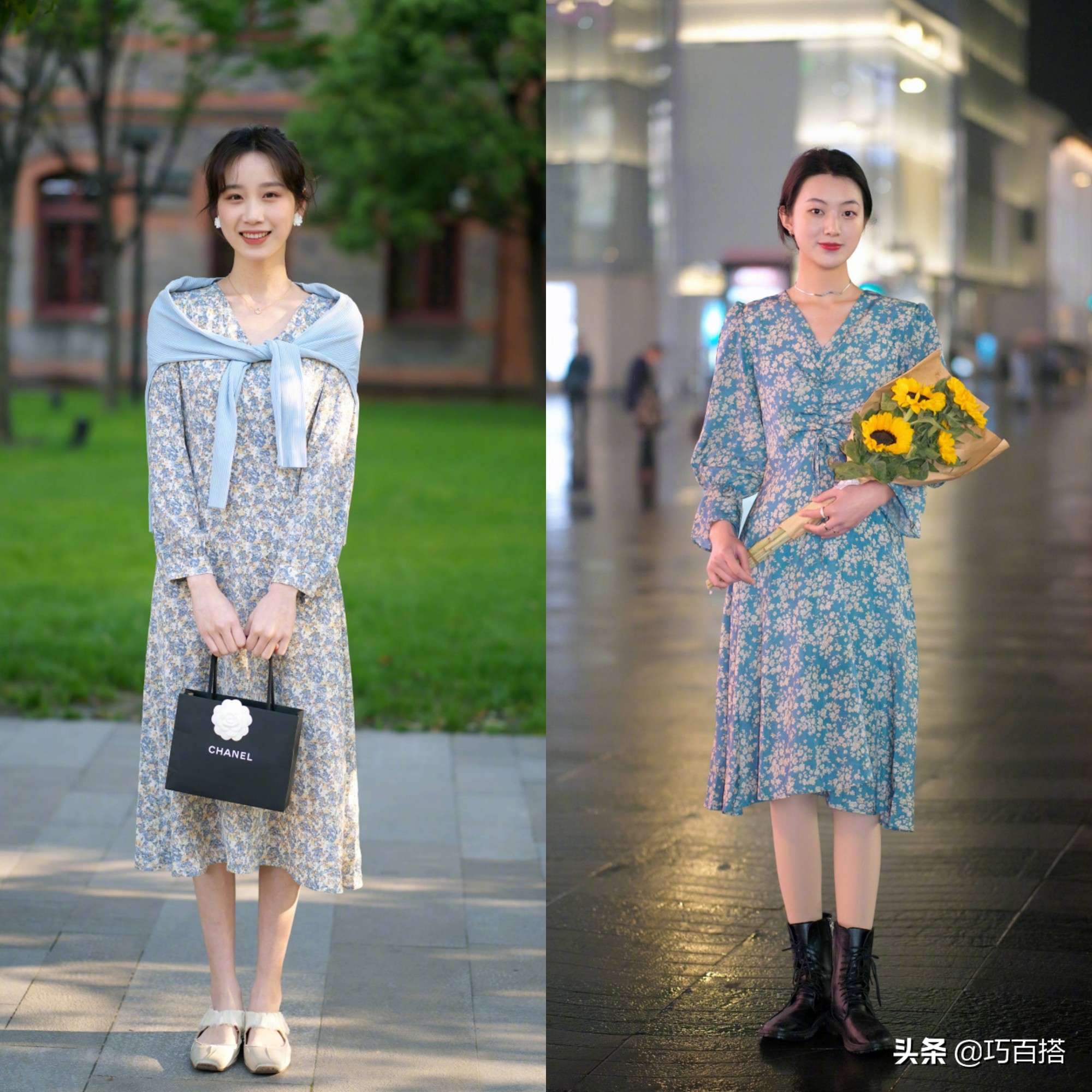 碎花裙如何避免俗气感觉,碎花裙怎样选择不老气