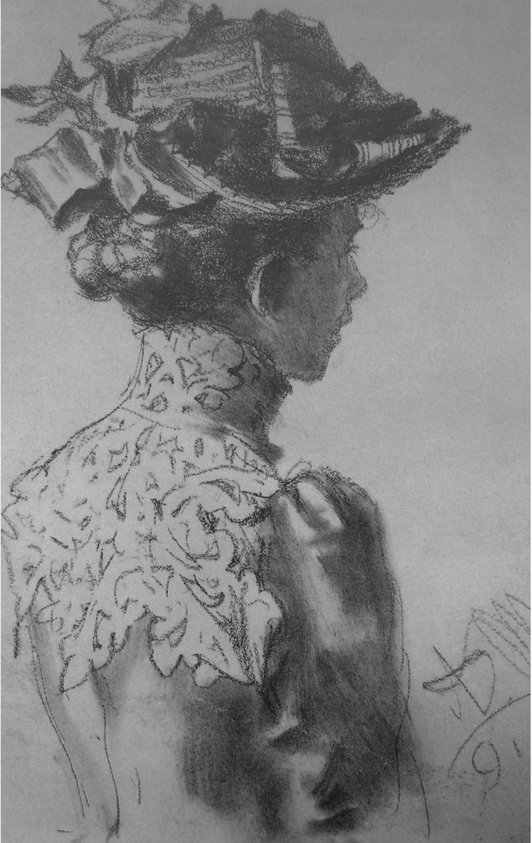 门采尔素描高清大图,门采尔高清素描风景画