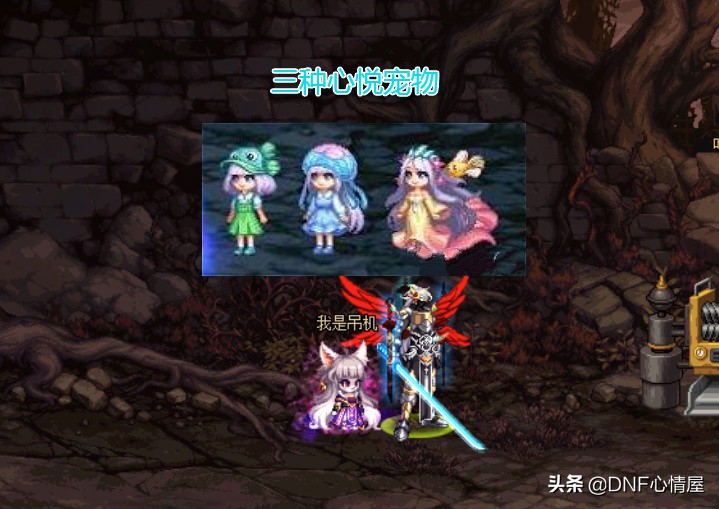 心悦双鱼宠物套装,dnf心悦双鱼光环1特效和2区别