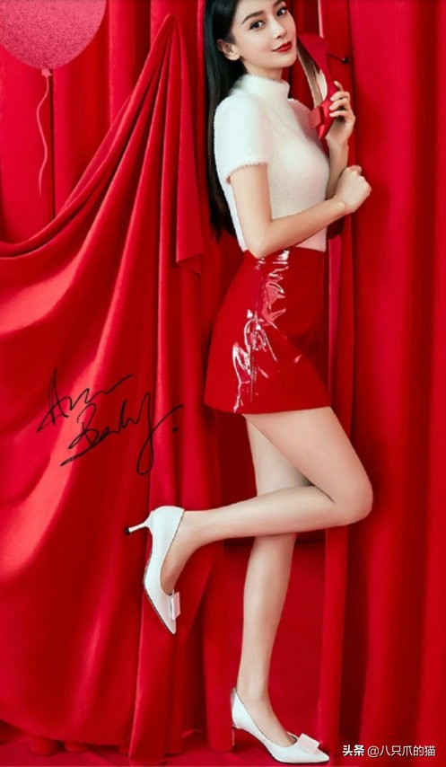 杨颖angelababy的穿搭毛衣,angelababy绿色裙慵懒感