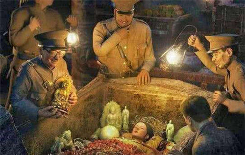 盗墓贼挖无价国宝,盗墓贼随手扔的布拍出高价