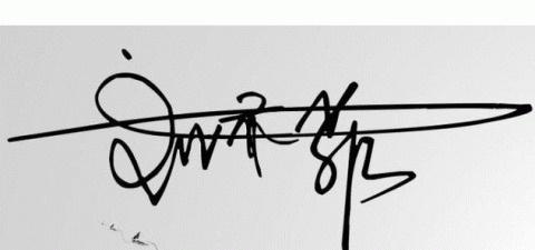 刘亦菲霸气签名,刘亦菲签名照