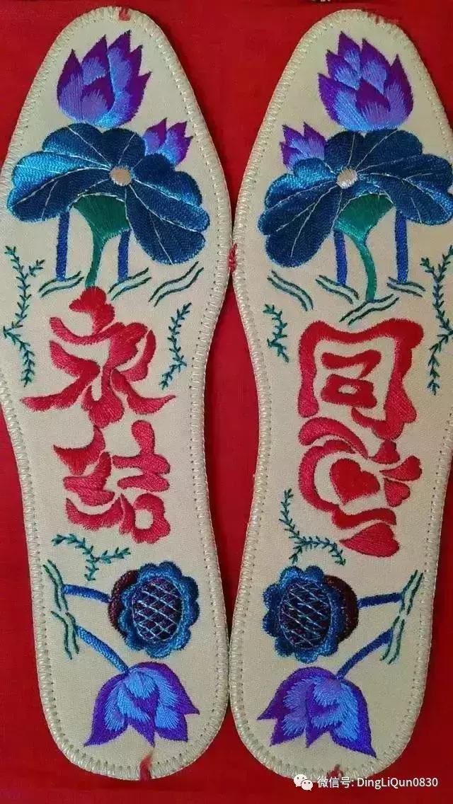 鞋垫手工刺绣最好看复杂的图案,刺绣作品展示简单