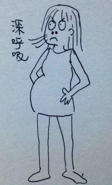孕妈手绘图,孕妇正在孕吐怎么画简单漂亮