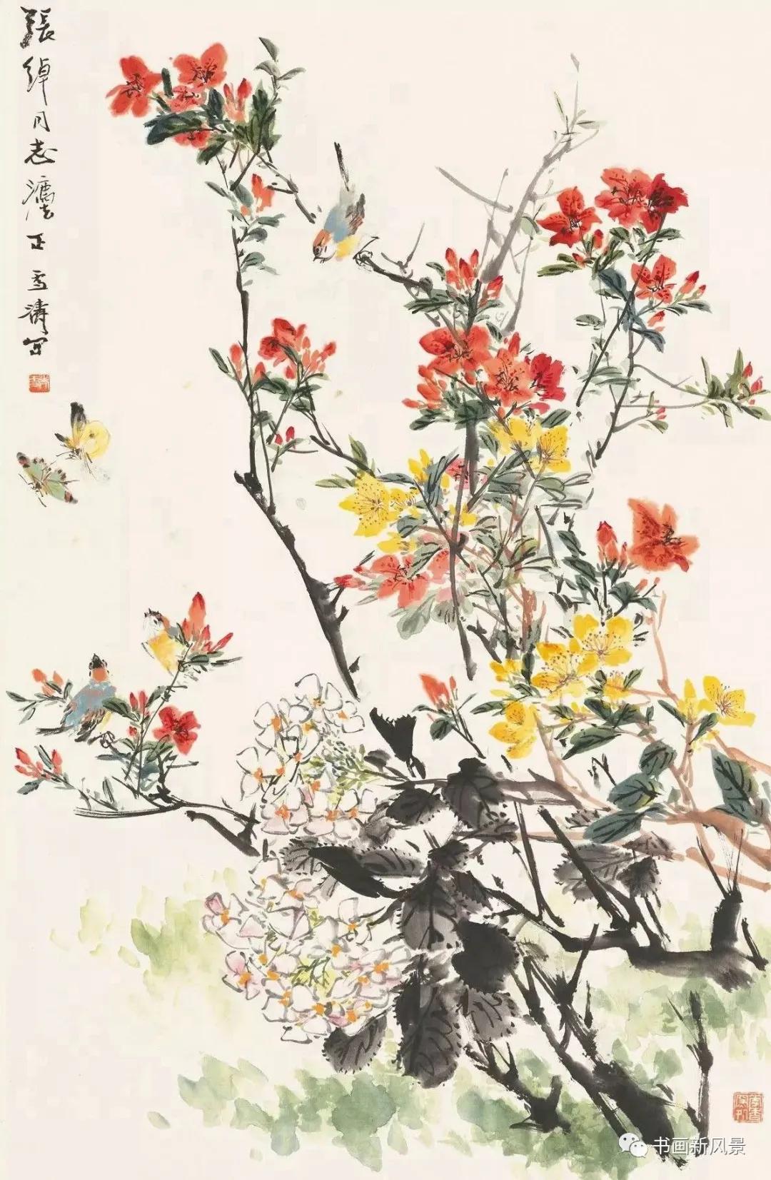 王雪涛画戴胜鸟,王雪涛画的小鸟图片