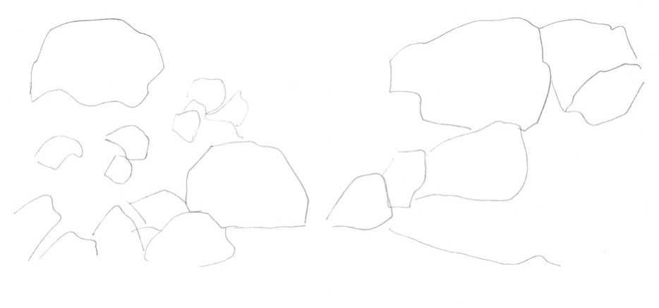 钢笔画石头画法,汤问钢笔画石头入门