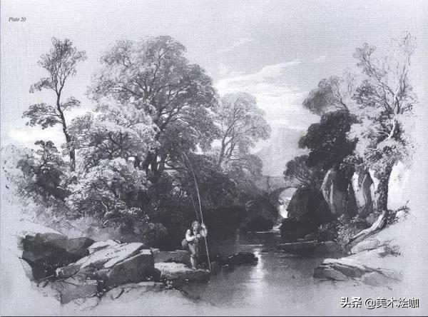 静物素描风景图临摹,简单又好画的彩铅素描风景图